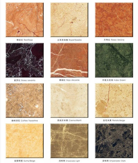 Marble in the bathroom